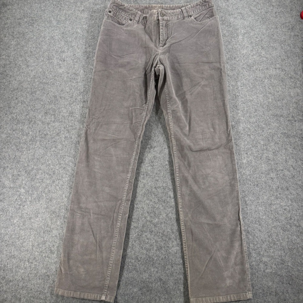 J.Jill Womens Grey Slim Leg Corduroy Stretch Pants Size 10